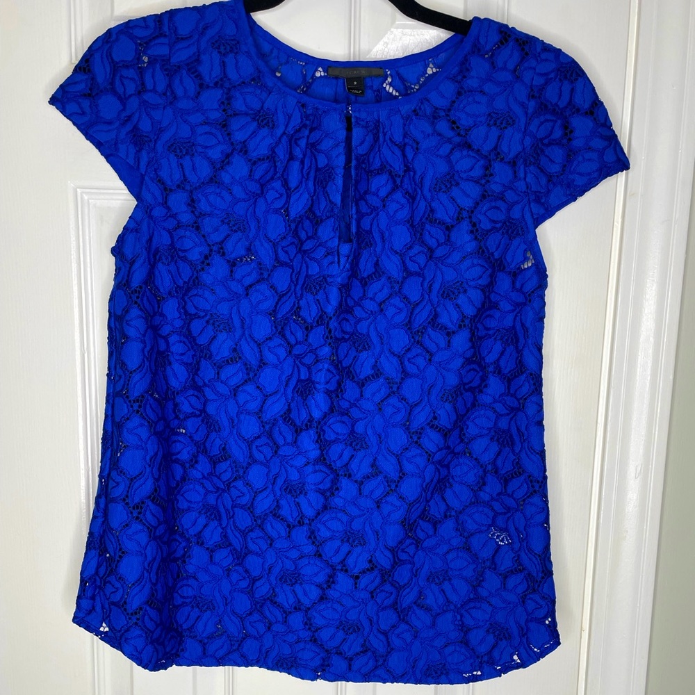 J.Crew Women's Cap Sleeve Blouse | Size 2 - Picture 2 of 6